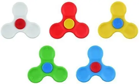 Henbrandt 12 x Mini Finger Spinners Kids Party Bag Fillers Pinata Toys Assorted Colours,Multicolor,6.5 centimeters