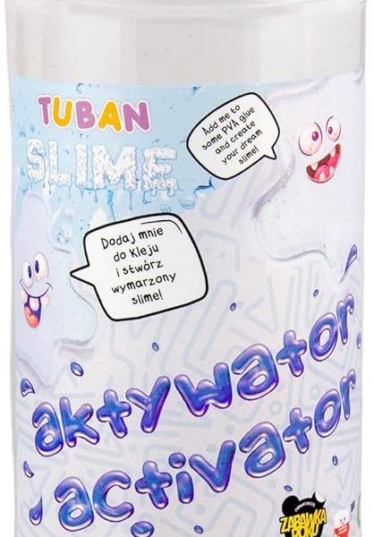 TUBAN Activator for Slime – Slime Magic – Solution for Glue – Compatible with any PVA Glue – Safe for Children – Made in the EU – Free from Harmful Substances – 1000 ml