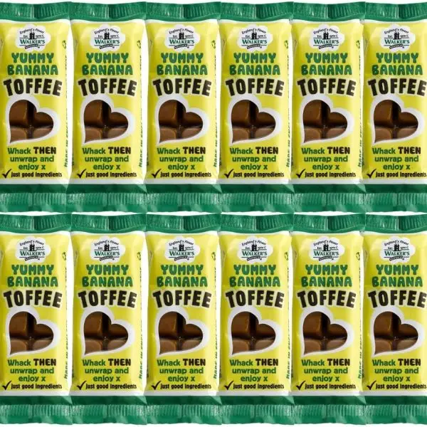 Walkers Nonsuch Yummy Banana Toffee Bar 12 x 50g