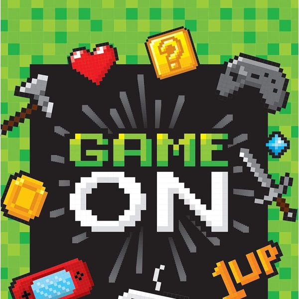 Creative Converting PC336677 Video Party Game On Loot Bags-8 Pcs, Plastic, Multicolor