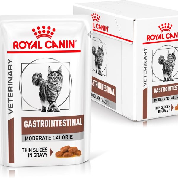 ROYAL CANIN Cat Gastro Intestinal Moderate Calorie Cat Food, 12 x 85 g