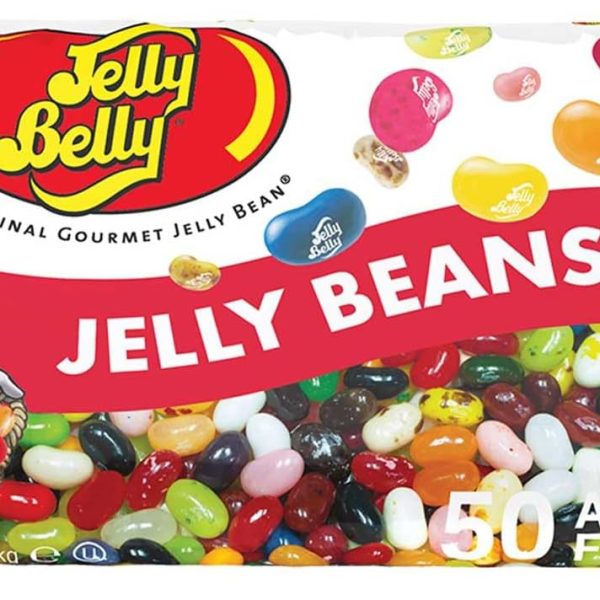 Jelly Belly Jelly Beans - Gluten Free Sweets, Dairy and Fat Free - Assorted Jelly Beans, 1Kg - Food Gifts for Children